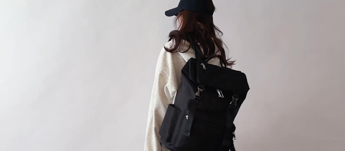 DTE-3023 Large Capacity Fashion College Schoolbag Video Cover