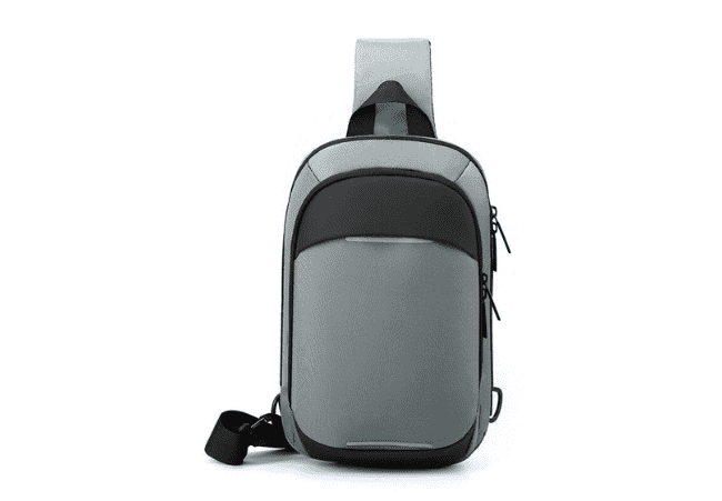 LH-680 Men's Blue Grey Fashion Chest Bag
