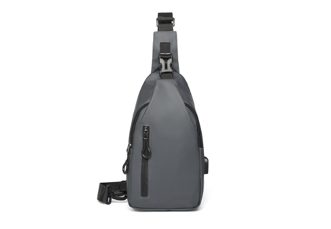 Remoid Grey USB Charging Chest Bag