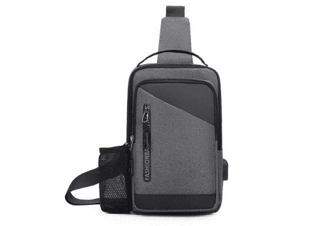 Remoid Men's Grey Chest Bag