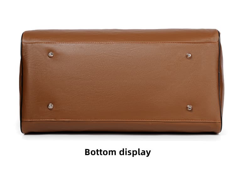 ZMN-1997 Mens Leather Duffle Bag Bottom Display