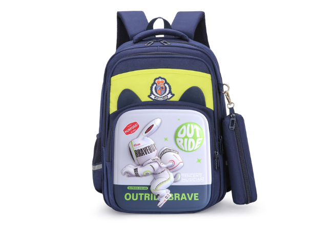 Green Cartoon Backpacks For Kids