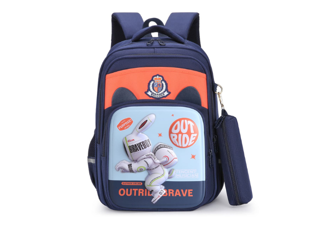 Orange Cartoon Backpacks For Kids