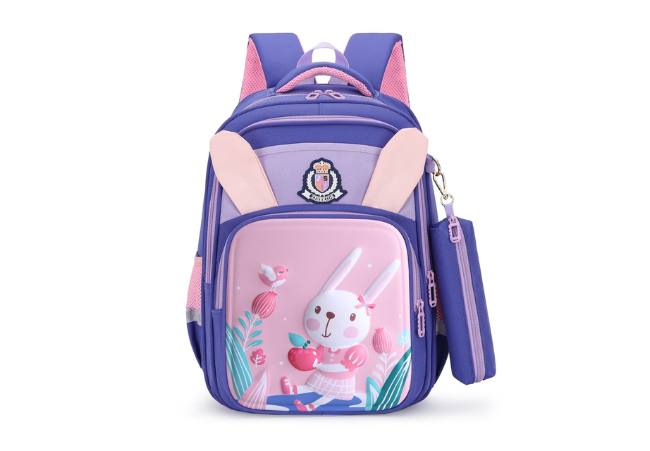 PurPle Cartoon Backpacks For Kids