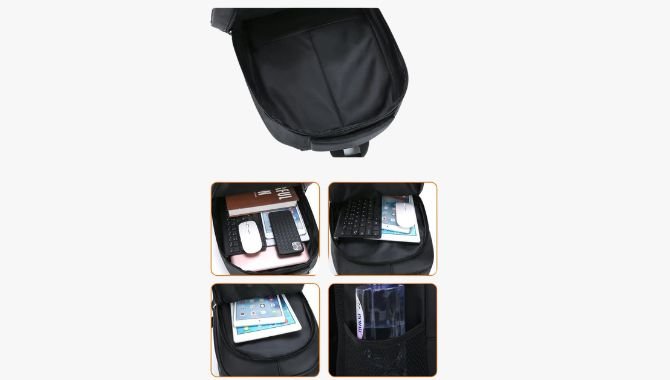Secondary compartments and internal pockets