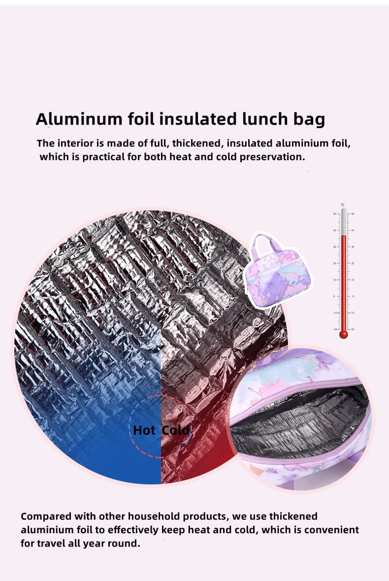 XYY-9695 Aluminum Foil Insulated Lunch Bag