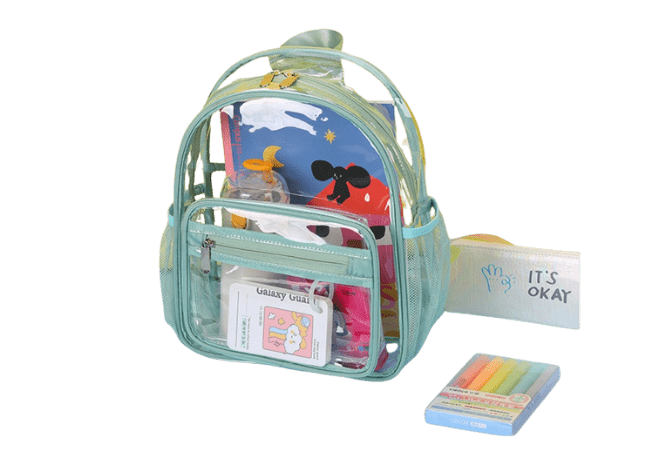 Remoid Green PVC School Bag