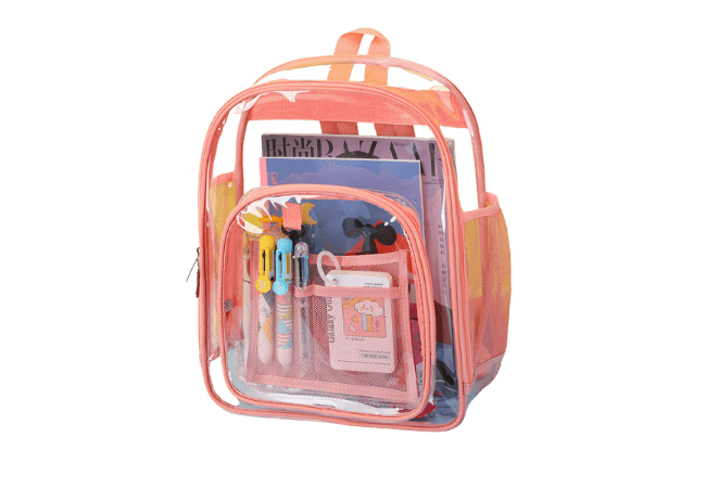 Remoid Pink PVC School Bag