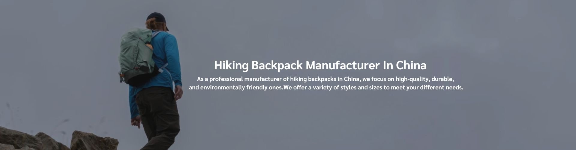 Hiking Backpack Banner
