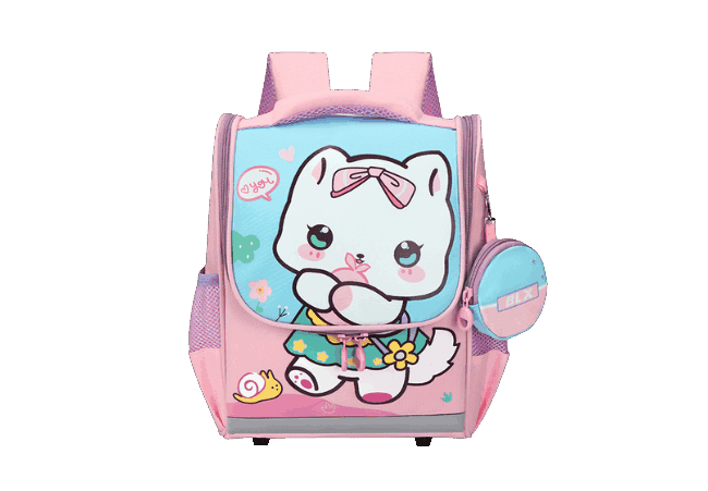 Cute Light Pink Kids Backpacks