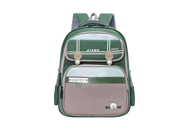 Stylish Drak Green Kids Backpacks