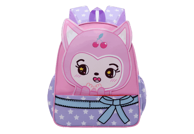 Drak Pink Lightweight Cartoon Kids School Bag