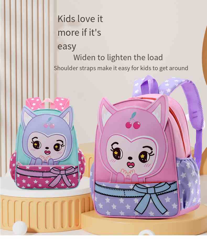 JLD-528 Lightweight Cartoon Kids School Bag