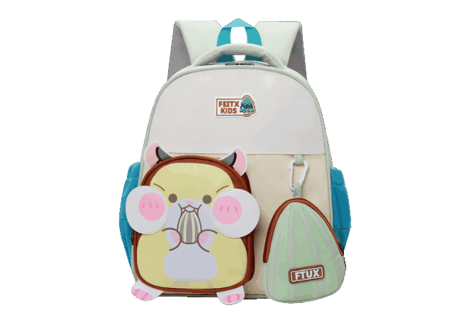 Lightweight Unisex Green Kids Backpack