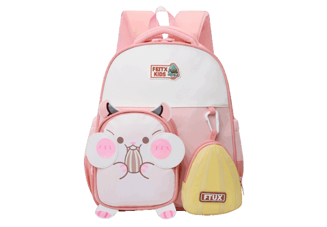 Lightweight Unisex Light Pink Kids Backpack