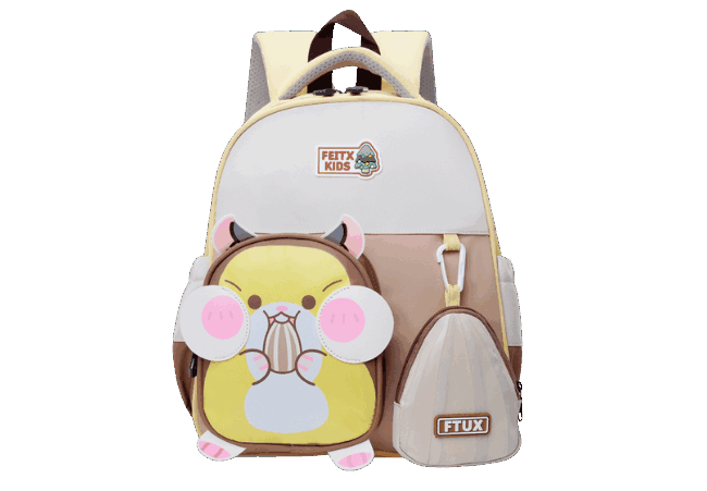 Lightweight Unisex Yellow Kids Backpack