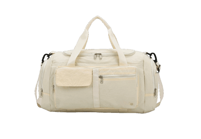 Beige Foldable Travel Bag