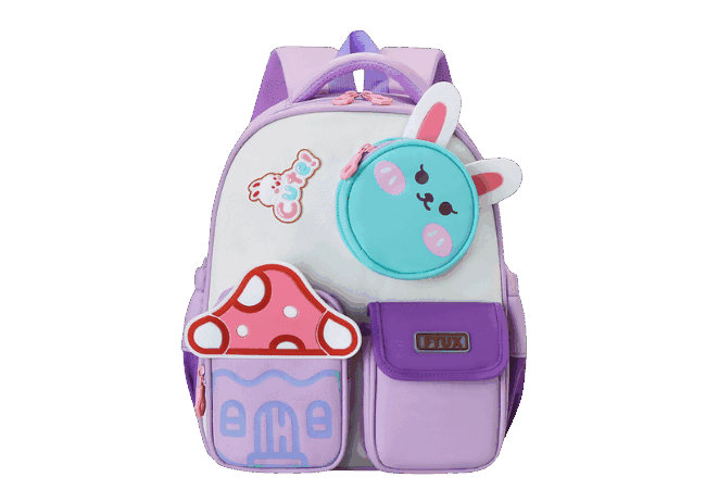 Purple Waterproof Kids Backpack