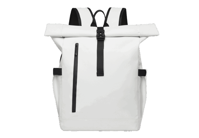 Unisex Trendy Roll Top Laptop Backpack