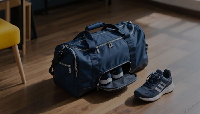 Gym Bag with Shoe Compartment