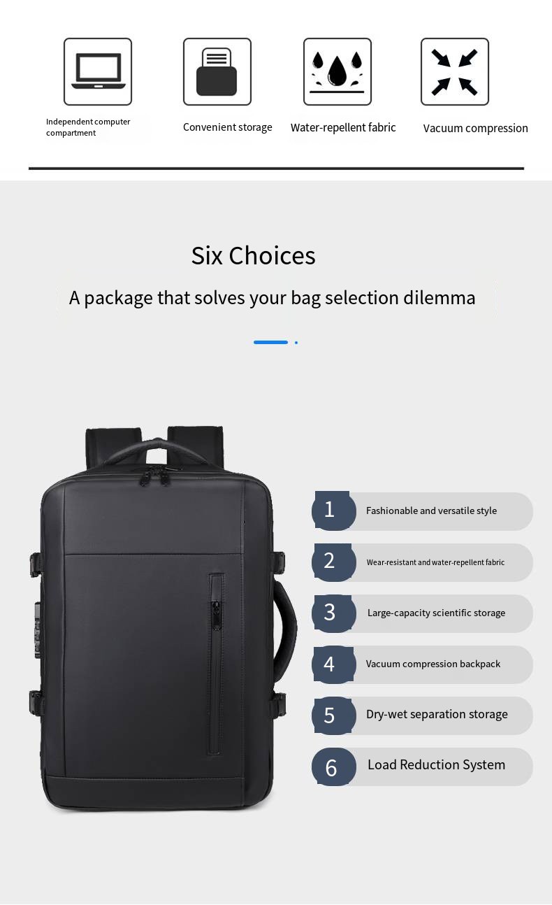 Vacuum Compression Backpack