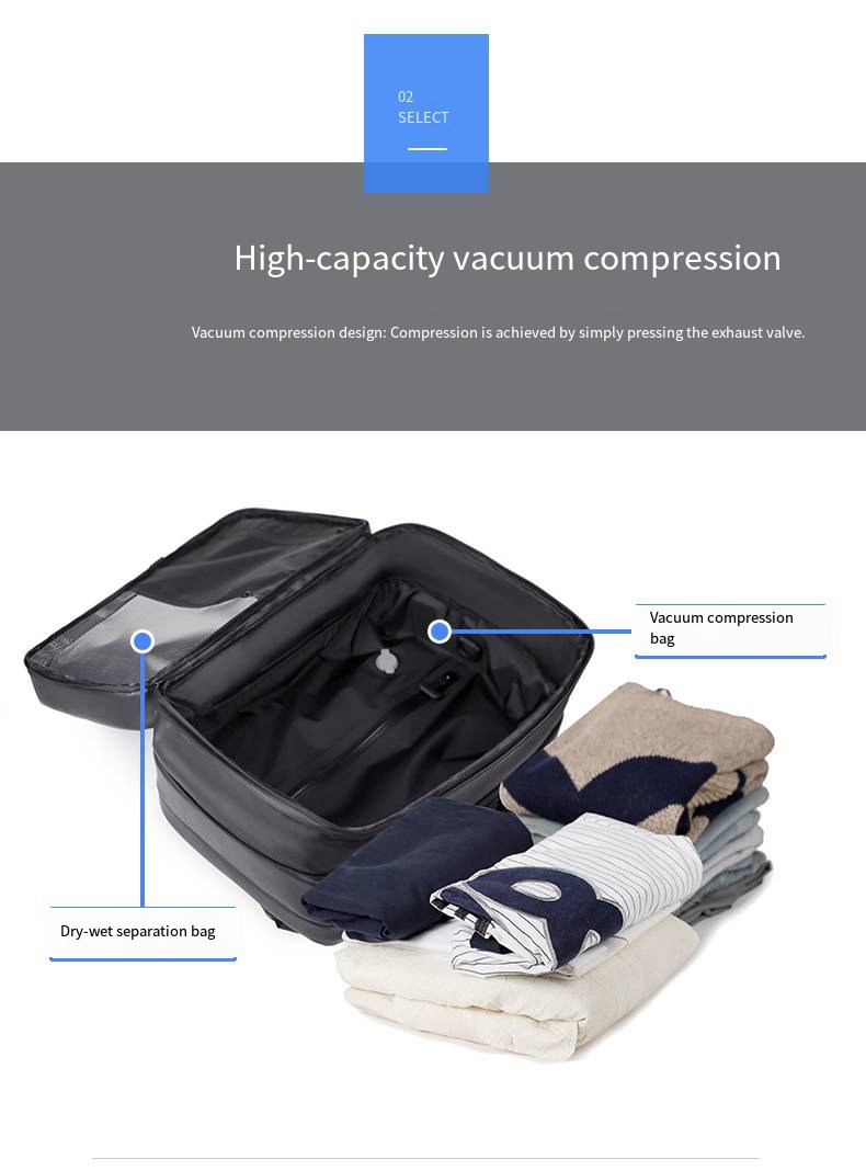 Wholesale Custom PU Vacuum Backpack