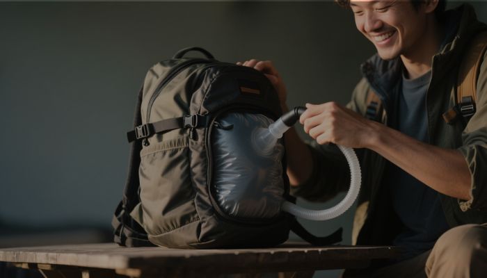 How to use a vacuum compression backpack effectively