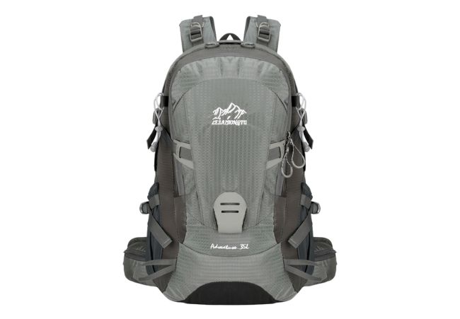 Grey Camping Durable Travel Mountaineering Outdoor Backpack